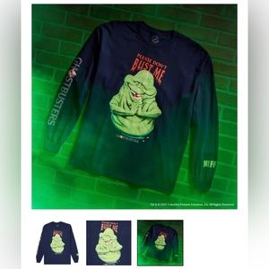 Ghostbusters Slimer Official Merchandise NEEF Long Sleeve Men’s XXL Navy NWT
